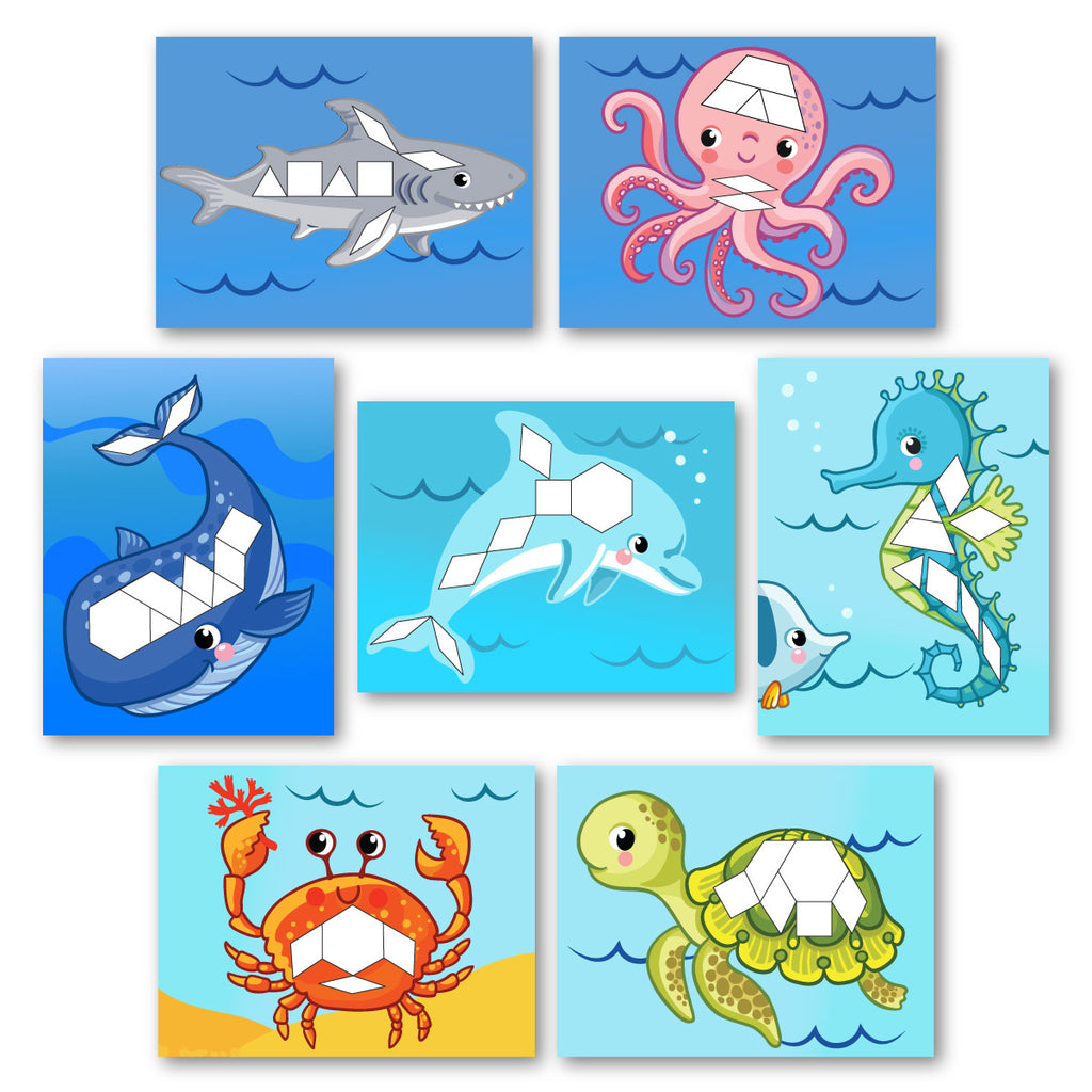 Ocean Animal Pattern Block Mats