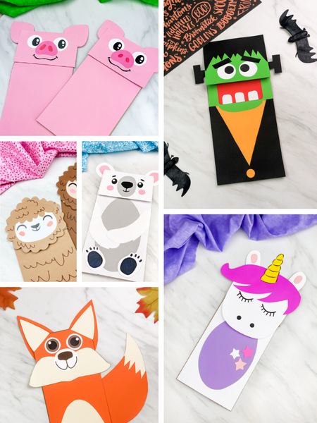Paper Bag Puppet Crafts & Templates