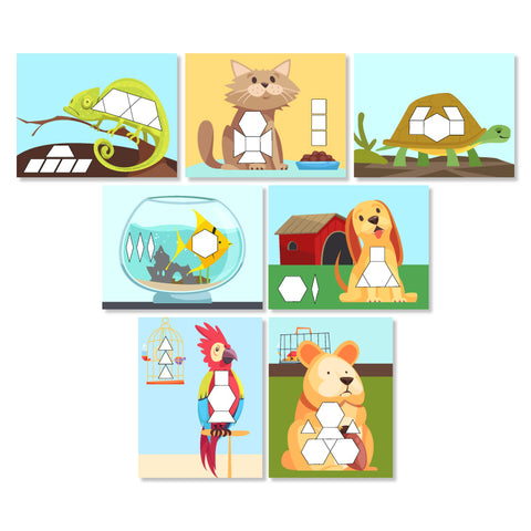 Pattern Block Mats – Simple Everyday Mom