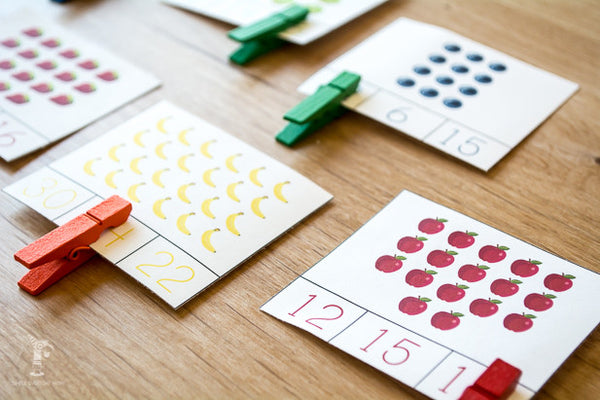 fruit counting cards