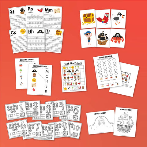 Pirate Worksheets For Kids