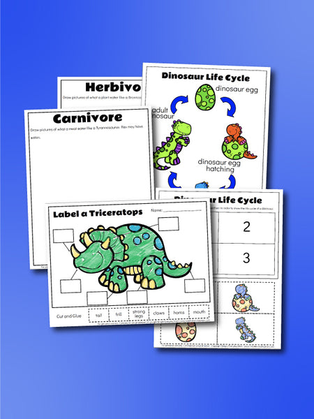 dinosaur worksheets for kids