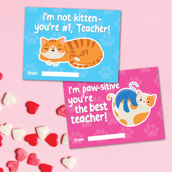 Cat Valentine Cards For Kids