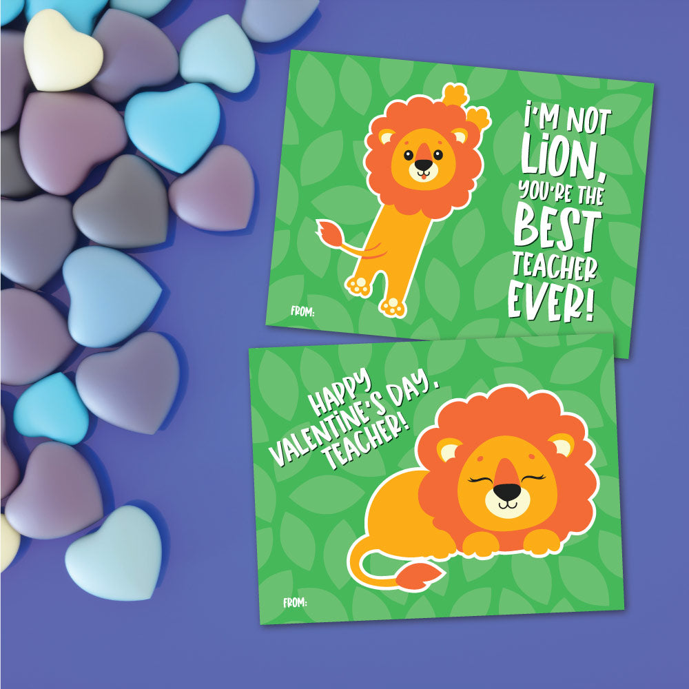Lion Valentine Cards – Simple Everyday Mom Lion Valentine Cards – Simple Everyday Mom
