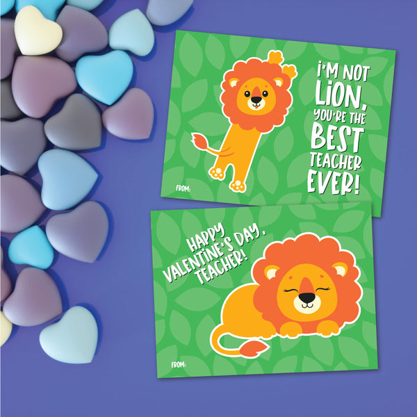 Lion Valentine Cards