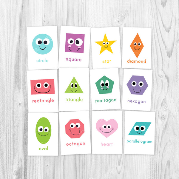 printable shape flashcards for kids
