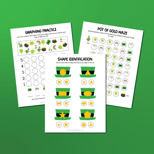 St. Patrick's Day Do A Dot Printables