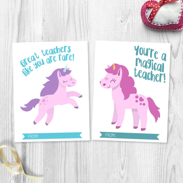 Unicorn Valentine Cards