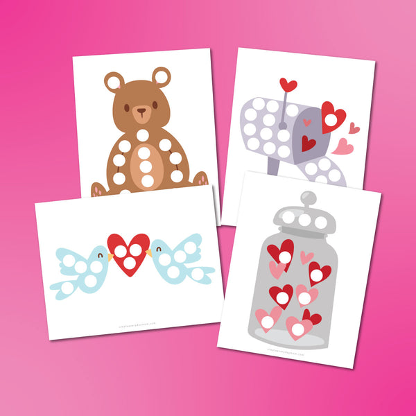 Valentine Do A Dot Printables For Kids