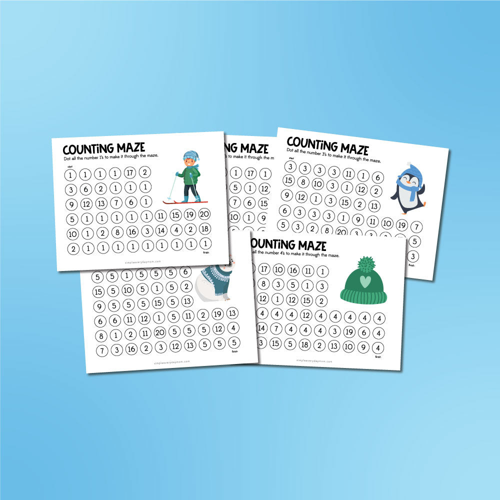 Winter Do A Dot Printables Simple Everyday Mom